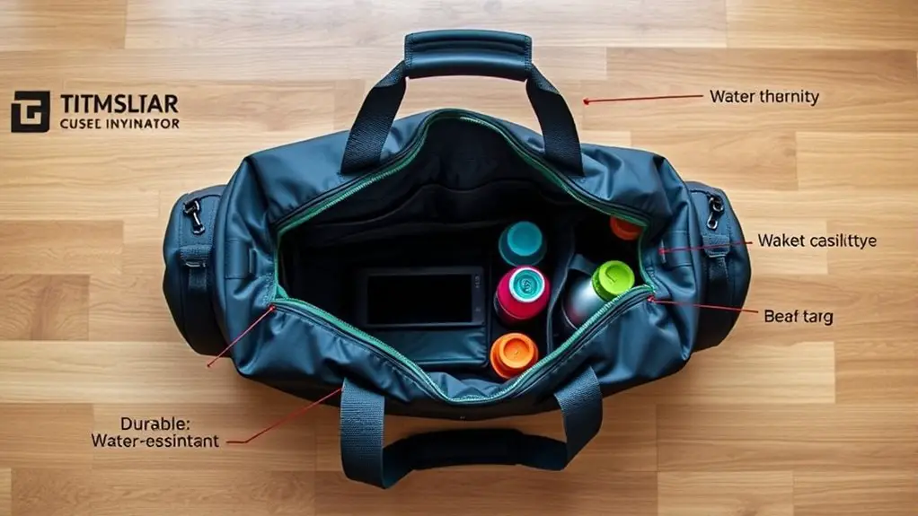 essential gym bag features