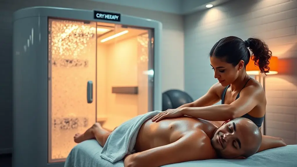 massage and cryotherapy techniques