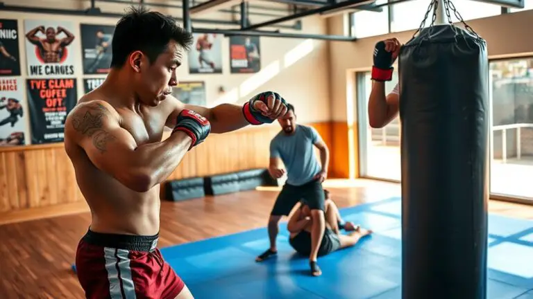 mma training gym techniques