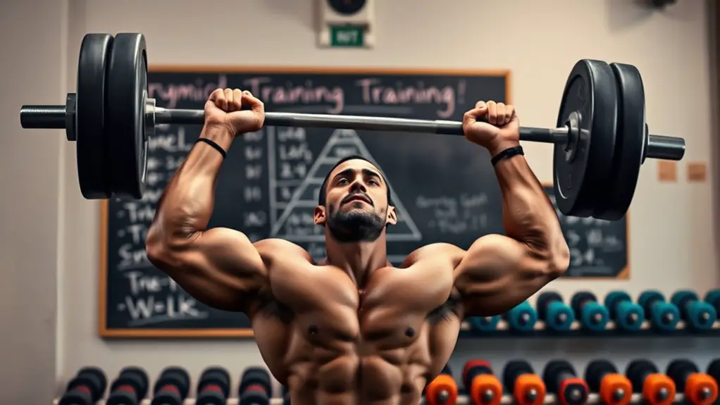 pyramid training enhances strength gains