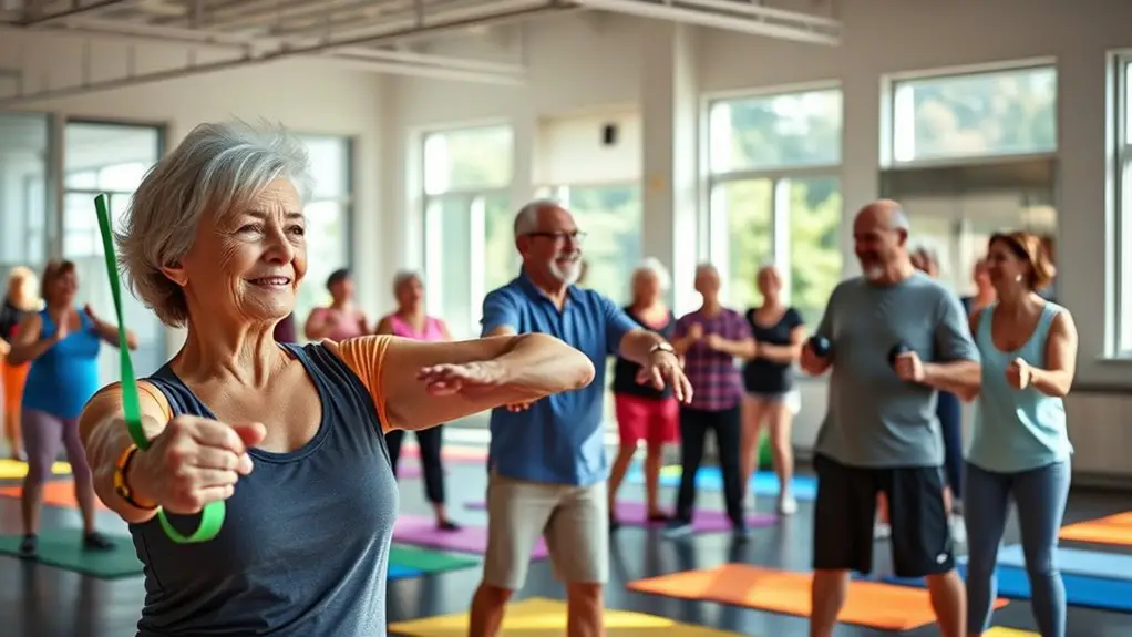 senior fitness gym routines
